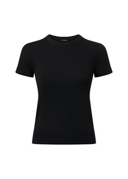 Opus Koszulka damska - Samuna Kobiety Bawełna czarny jednolity ze sklepu vangraaf w kategorii Bluzki damskie - zdjęcie 187393670