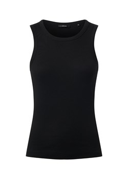 Opus Top damski - Ilesso Kobiety Bawełna czarny jednolity ze sklepu vangraaf w kategorii Bluzki damskie - zdjęcie 187393671