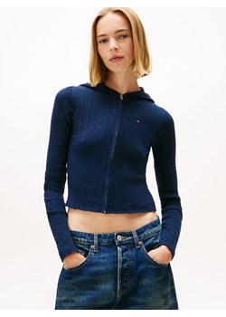 Tommy Jeans Kardigan damski - Cardi Kobiety granatowy wzorzysty ze sklepu vangraaf w kategorii Swetry damskie - zdjęcie 187393680