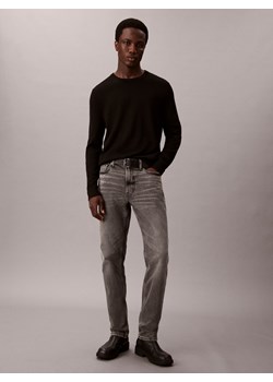 Calvin Klein Jeans Dżinsy slim Mężczyźni Bawełna szary jednolity ze sklepu vangraaf w kategorii Jeansy męskie - zdjęcie 187393682
