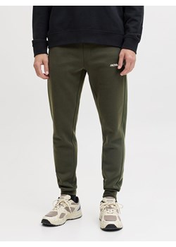 Jack & Jones Męskie spodnie dresowe - Gordon Thatcher Mężczyźni piaskowy jednolity ze sklepu vangraaf w kategorii Spodnie męskie - zdjęcie 187393690