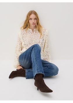 Reserved - Koszula ze strukturalnej tkaniny - złamana biel ze sklepu Reserved w kategorii Koszule damskie - zdjęcie 187394662