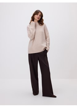 Reserved - Wełniany sweter - beżowy ze sklepu Reserved w kategorii Swetry damskie - zdjęcie 187394804