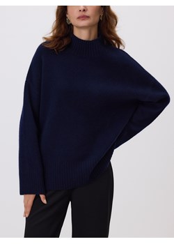 Reserved - Wełniany sweter - granatowy ze sklepu Reserved w kategorii Swetry damskie - zdjęcie 187394811
