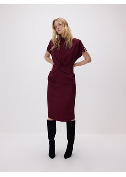 Reserved - Sukienka w zwierzęcy wzór - bordowy ze sklepu Reserved w kategorii Sukienki - zdjęcie 187394822