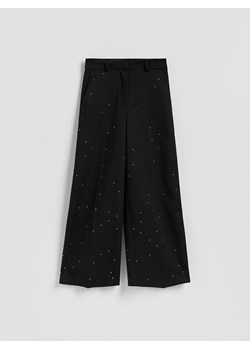 Reserved - Spodnie ze strasem - czarny ze sklepu Reserved w kategorii Spodnie damskie - zdjęcie 187394841