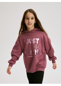 Reserved - Bluza z metalicznym nadrukiem - jasnofioletowy ze sklepu Reserved w kategorii Bluzy dziewczęce - zdjęcie 187394912