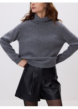 Reserved - Wełniany sweter z golfem - szary ze sklepu Reserved w kategorii Swetry damskie - zdjęcie 187394930