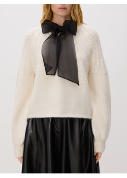 Reserved - Sweter z kokardką z tyłu - złamana biel ze sklepu Reserved w kategorii Swetry damskie - zdjęcie 187395192