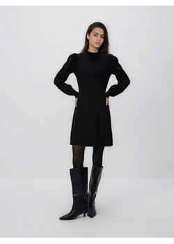 Reserved - Dzianinowa sukienka - czarny ze sklepu Reserved w kategorii Sukienki - zdjęcie 187395242