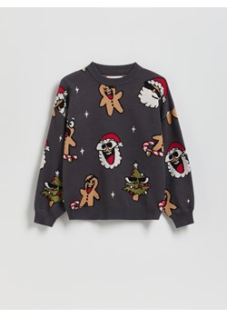 Reserved - Sweter z wiskozą - ciemnoszary ze sklepu Reserved w kategorii Bluzy chłopięce - zdjęcie 187395432