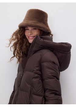 Reserved - Kapelusz ze sztucznego futerk - brązowy ze sklepu Reserved w kategorii Kapelusze damskie - zdjęcie 187395571