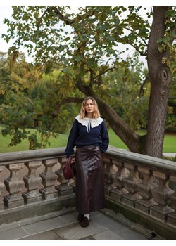 Reserved - Torebka hobo - mahoniowy ze sklepu Reserved w kategorii Torebki bagietki - zdjęcie 187395583