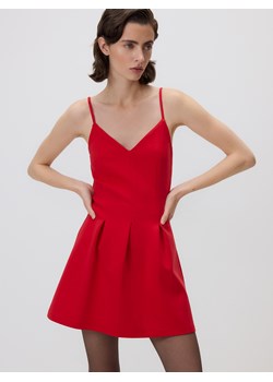 Reserved - Rozkloszowana sukienka - czerwony ze sklepu Reserved w kategorii Sukienki - zdjęcie 187395813