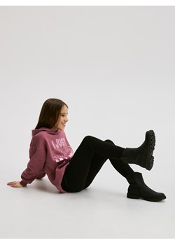 Reserved - Prążkowane legginsy - czarny ze sklepu Reserved w kategorii Spodnie dziewczęce - zdjęcie 187395883
