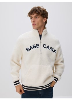 Reserved - Polarowa bluza ze stójką - granatowy ze sklepu Reserved w kategorii Bluzy męskie - zdjęcie 187396041