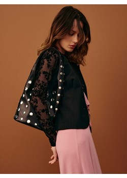 Sinsay - Torebka worek z imitacji skóry - czarny ze sklepu Sinsay w kategorii Torebki worki - zdjęcie 187396741