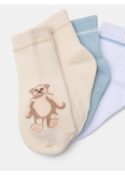 Sinsay - Prążkowane skarpetki 3 pack - wielobarwny ze sklepu Sinsay w kategorii Skarpetki dziecięce - zdjęcie 187396792