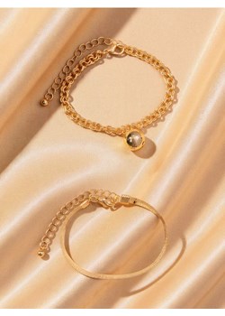 Sinsay - Bransoletki 2 pack - złoty ze sklepu Sinsay w kategorii Bransoletki - zdjęcie 187396800