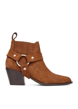 Badura Botki EO-CLEO-501-25 Brązowy ze sklepu MODIVO w kategorii Botki - zdjęcie 187397242