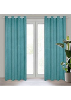 ZASŁONA GOTOWA CARLO 135 X 250 CM CIEMNOTURKUSOWY ze sklepu lenaodniemowlakadoszkolniaka.pl w kategorii Zasłony - zdjęcie 187398874