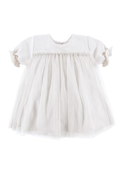 Sukienka z krótkim rękawem dla dziewczynki krem Eevi Ceremony ze sklepu lenaodniemowlakadoszkolniaka.pl w kategorii Sukienki niemowlęce - zdjęcie 187404291