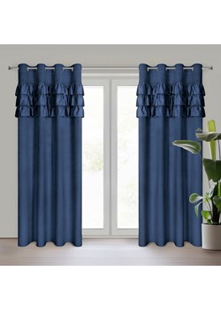 ZASŁONA GOTOWA SAMI 140 X 250 CM GRANATOWY ze sklepu lenaodniemowlakadoszkolniaka.pl w kategorii Zasłony - zdjęcie 187406820