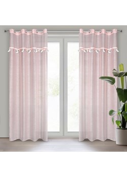 FIRANA GOTOWA MOON 2 140 X 250 CM RÓŻOWY ze sklepu lenaodniemowlakadoszkolniaka.pl w kategorii Firany - zdjęcie 187407233