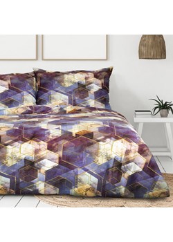 KOMPLET POŚCIELI W PUDEŁKU VITRAGE 160 X 200 CM FIOLETOWY ze sklepu lenaodniemowlakadoszkolniaka.pl w kategorii Pościele - zdjęcie 187408810