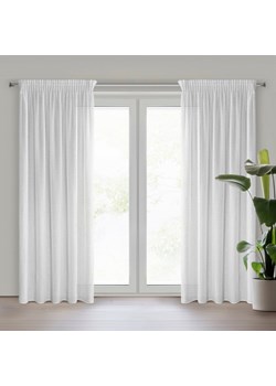 ZASŁONA GOTOWA AGIS NA TAŚMIE 140 X 270 CM BIAŁY ze sklepu lenaodniemowlakadoszkolniaka.pl w kategorii Zasłony - zdjęcie 187409210