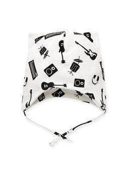 Czapka niemowlęca wiązana bawełniana Pinokio Lets rock wyprawka ze sklepu lenaodniemowlakadoszkolniaka.pl w kategorii Czapki dziecięce - zdjęcie 187409313