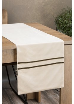 OBRUS GLEN 4 35 X 140 CM KREMOWY ze sklepu lenaodniemowlakadoszkolniaka.pl w kategorii Obrusy i bieżniki - zdjęcie 187411682