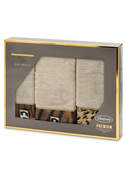KOMPLET RĘCZNIKÓW EVA 23 46 X 36 X 7 CM BEŻOWY ze sklepu lenaodniemowlakadoszkolniaka.pl w kategorii Ręczniki - zdjęcie 187412660
