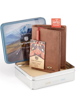 Portfel męski skórzany skóra naturalna Peterson ze sklepu lenaodniemowlakadoszkolniaka.pl w kategorii Portfele męskie - zdjęcie 187412863