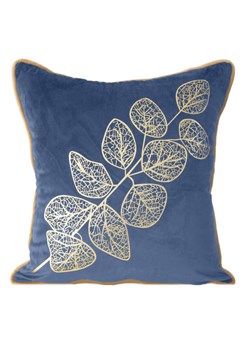 POSZEWKA POPLA 45 X 45 CM GRANATOWY ze sklepu lenaodniemowlakadoszkolniaka.pl w kategorii Poszewki na poduszki - zdjęcie 187413263