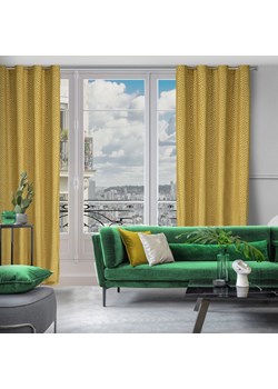 ZASŁONA GOTOWA INGA 140 X 250 CM ZŁOTY ze sklepu lenaodniemowlakadoszkolniaka.pl w kategorii Zasłony - zdjęcie 187413984