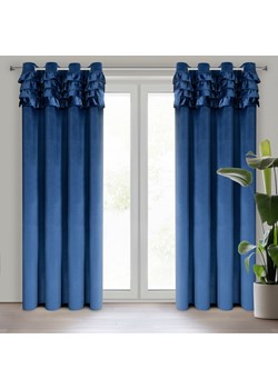 ZASŁONA GOTOWA ERIN 140 X 250 CM GRANATOWY ze sklepu lenaodniemowlakadoszkolniaka.pl w kategorii Zasłony - zdjęcie 187414370