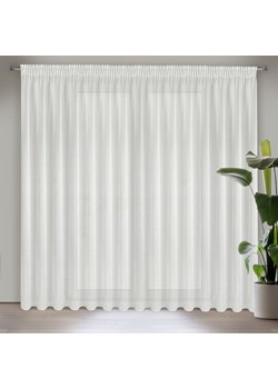 FIRANA GOTOWA SIBEL NA TAŚMIE 400 X 250 CM BIAŁY ze sklepu lenaodniemowlakadoszkolniaka.pl w kategorii Firany - zdjęcie 187414491