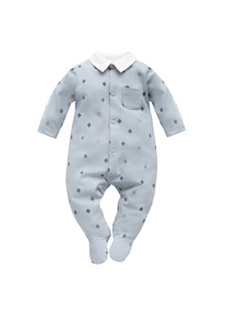 Pajac niemowlęcy niebieski elegancki chrzest Pinokio Charlie ze sklepu lenaodniemowlakadoszkolniaka.pl w kategorii Pajacyki - zdjęcie 187416333