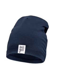 Czapka jj LETS GO! granatowy 128/140 ze sklepu lenaodniemowlakadoszkolniaka.pl w kategorii Czapki dziecięce - zdjęcie 187416764