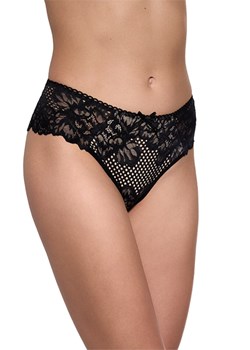 Figi 202 majtki damskie beżowo czarne ze sklepu lenaodniemowlakadoszkolniaka.pl w kategorii Majtki damskie - zdjęcie 187417071