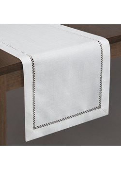 OBRUS EMILY 40 X 200 CM BIAŁY ze sklepu lenaodniemowlakadoszkolniaka.pl w kategorii Obrusy i bieżniki - zdjęcie 187418033