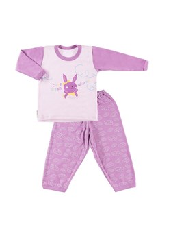 PIŻAMA LITTLE MOON DZIEW FIOLET Ewa Klucze ze sklepu lenaodniemowlakadoszkolniaka.pl w kategorii Piżamy dziecięce - zdjęcie 187418064