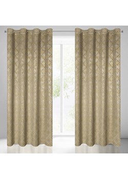 ZASŁONA GOTOWA ARETA 140 X 250 CM BEŻOWY ze sklepu lenaodniemowlakadoszkolniaka.pl w kategorii Zasłony - zdjęcie 187419142