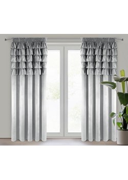 ZASŁONA GOTOWA AURA NA TAŚMIE 140 X 270 CM SREBRNY ze sklepu lenaodniemowlakadoszkolniaka.pl w kategorii Zasłony - zdjęcie 187419233