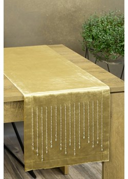 OBRUS ROYAL 3 35 X 180 CM ZŁOTY ze sklepu lenaodniemowlakadoszkolniaka.pl w kategorii Obrusy i bieżniki - zdjęcie 187419373