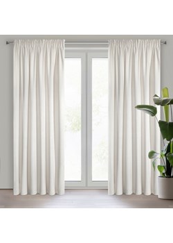 ZASŁONA GOTOWA VILLA NA TAŚMIE 140 X 270 CM KREMOWY ze sklepu lenaodniemowlakadoszkolniaka.pl w kategorii Zasłony - zdjęcie 187419521