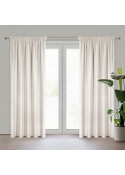 ZASŁONA GOTOWA ERIS NA TAŚMIE 140 X 270 CM JASNOBEŻOWY ze sklepu lenaodniemowlakadoszkolniaka.pl w kategorii Zasłony - zdjęcie 187420410