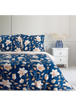 KOMPLET POŚCIELI SATYNOWEJ NIKA 48 220 X 200 CM GRANATOWY ze sklepu lenaodniemowlakadoszkolniaka.pl w kategorii Pościele - zdjęcie 187422090