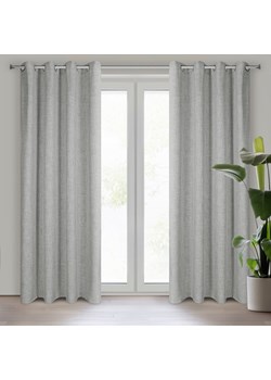 ZASŁONA GOTOWA ROMA 140 X 250 CM SZARY ze sklepu lenaodniemowlakadoszkolniaka.pl w kategorii Zasłony - zdjęcie 187422110